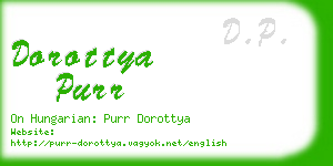 dorottya purr business card